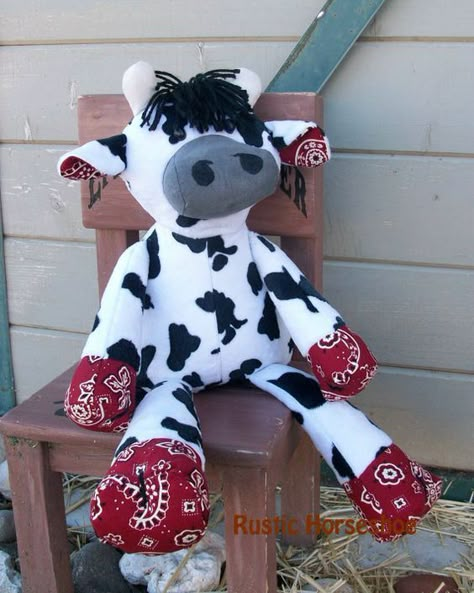 Memory Cow Pattern, Cow Sewing Pattern Free, Stuffed Cow Sewing Pattern, Stuffed Cow Pattern Sewing Free, Cow Sewing Pattern, Cow Crafts, Cow Craft, Bear Patterns Free, Memory Bears