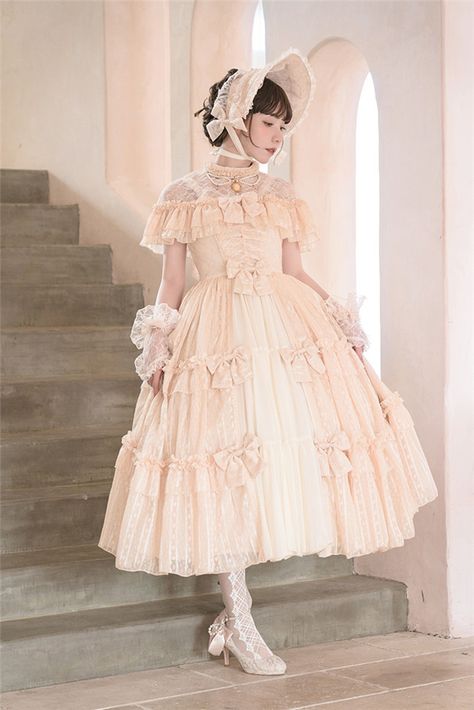 Princesscore Dresses With Ruffles For Cosplay, Princesscore Ruffle Dresses For Cosplay, Cosplay Princesscore Dresses With Ruffles, Modern Vintage Dress, White Fairy Kei Dress With Ruffles, Classic Lolita, Op Dress, Lolita Outfits, Frilly Dresses