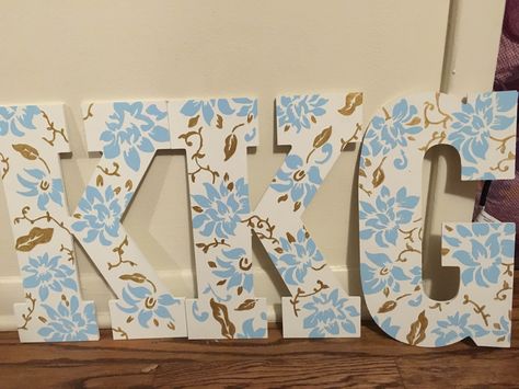 Kappa Kappa Gamma Sorority Wooden Letters Kappa Kappa Gamma Painting, Sorority Clipboard Ideas, Sorority Letters Painted Wooden Big, Painted Sorority Letters Wooden, Sorority Lawn Letters, Sorority Letters Painted Wooden, Sorority Painted Letters, Sorority Crafts Letters, Sorority Wooden Letters