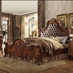 Traditional Bedroom Furniture, Upholstered Sleigh Bed, Eastern King Bed, Upholstered Panel Bed, Standard Bed, California King Bedding, Tuscan Decorating, Bedroom Panel, Upholstered Panels