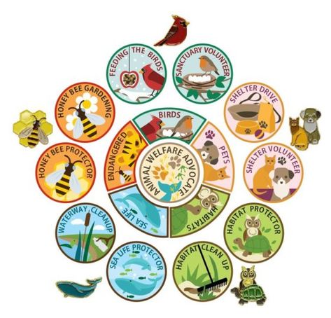 Animal Fact File, Animal Facts For Kids, Animal Shelter Volunteer, Girl Scout Patches, Fun Facts About Animals, Daisy Scouts, Scout Badges, Animal Home, Brownie Girl Scouts