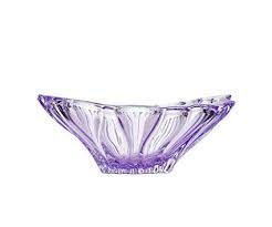 Czech Bohemian Crystal Glass Bowl-VASE Plantica Amethyst D-12 Decorative Wedding Gift Elegant Centerpiece Dish Vintage European Design Fruits Candies Desserts Flowers Classic Crystal Glass Crystal Fruit, Bohemia Crystal, Centerpiece Wedding, Bohemian Crystal, Elegant Centerpieces, Deep Plate, Bar Glassware, Glass Dining Table, Crystal Vase