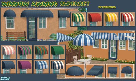 Window Awning, Window Awnings, Decor Buy, Cc Finds, Shop Window, The Sims Resource, Sims Resource, Sims 2, Sims Cc