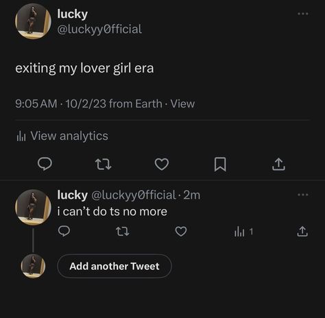 #twitter #tweets #lovergirl #loveyourself #real #quotes luckyyofficial on twitter Tweets About Falling Back, Short Quotes Twitter, I Love Dreadheads Twitter Quotes, Lover Girl Tweets, Discord Status, Short Instagram Quotes, Cute Text Quotes, Lover Girl