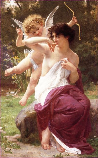 Guillaume Seignac, Venus And Cupid, Istoria Artei, Rennaissance Art, Academic Art, Classic Paintings, Victorian Art, Romantic Art, Ethereal Art