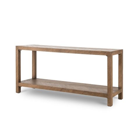 Living Room | LAMAR CONSOLE TABLE Upstate House, Parquet Pattern, Cleaning Wood, Four Hands, Burke Decor, Table Style, Console Table, E Design, Herringbone