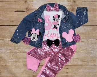 MommaMays on Etsy Minnie Mouse 1st Birthday Outfit, Pink Sequin Pants, Minnie Mouse Outfit, Kid Birthday Outfits, Minnie Mouse Birthday Outfit, Minnie Outfit, Minnie Mouse First Birthday, Minnie Mouse Shoes, Mouse Outfit