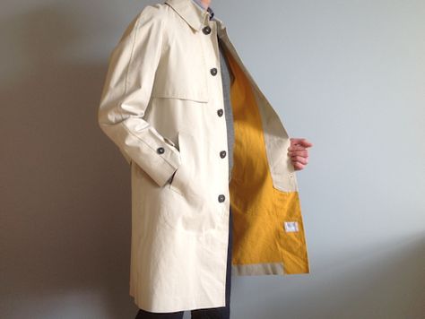 THE TWEED PIG: Irresistible E. Tautz http://bit.ly/1Mm7xnZ  #Accessories #Clothes #ETautz #FoxUmbrella #Mackintosh  #MadeintheUK #NortonandSons #PatrickGrant #PeckhamRye  #Raincoat #TheTweedPig #TrenchCoat Mackintosh Raincoat, Rubber Raincoats, Mens Style, Hidden Gems, Umbrella, Trench Coat, Lab Coat, England, Gems