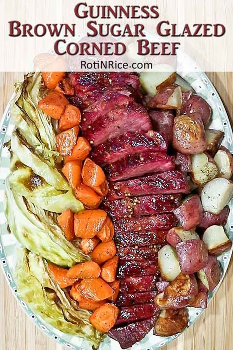 Guinness Glazed Corned Beef, Corned Beef Glaze Recipe, Slow Roasted Corned Beef, Oven Roasted Corned Beef, Glazed Corned Beef, Roasted Corned Beef, Best Corned Beef Recipe, Baked Corned Beef, Everyday Dinners