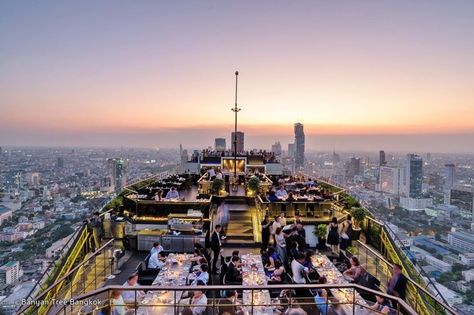 Sky Bar Bangkok, High End Restaurant, Bangkok Travel Guide, Little Buddha, Bangkok City, Sky Bar, Best Rooftop Bars, Bangkok Travel, Thailand Hotel