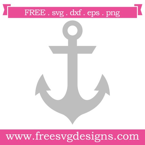 Anchor Svg Free, Free Svg Images, Svg Images For Cricut, Images For Cricut, Anchor Crafts, Fonts Ideas, Circuit Machine, Cricut Decals, Cricut Inspiration