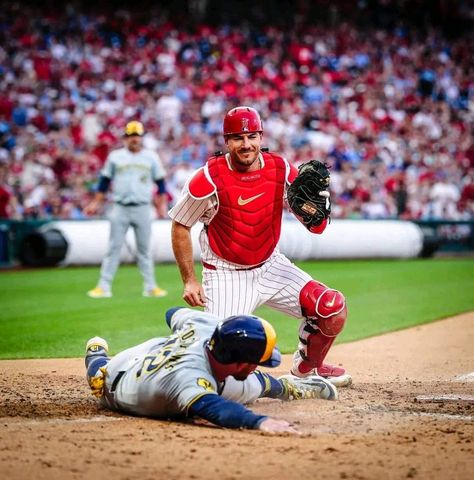 Jt Realmuto, Rhys Hoskins, Philadelphia Phillies Baseball, Philadelphia Sports, Phillies Baseball, Jason Kelce, Home Plate, This City, Sports Baseball