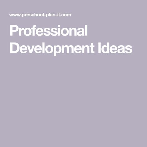 Preschool Cubbies, Professional Development Plan, Preschool Director, Early Childhood Educator, Online Preschool, Career Ideas, Preschool Planning, Preschool Programs, Development Plan