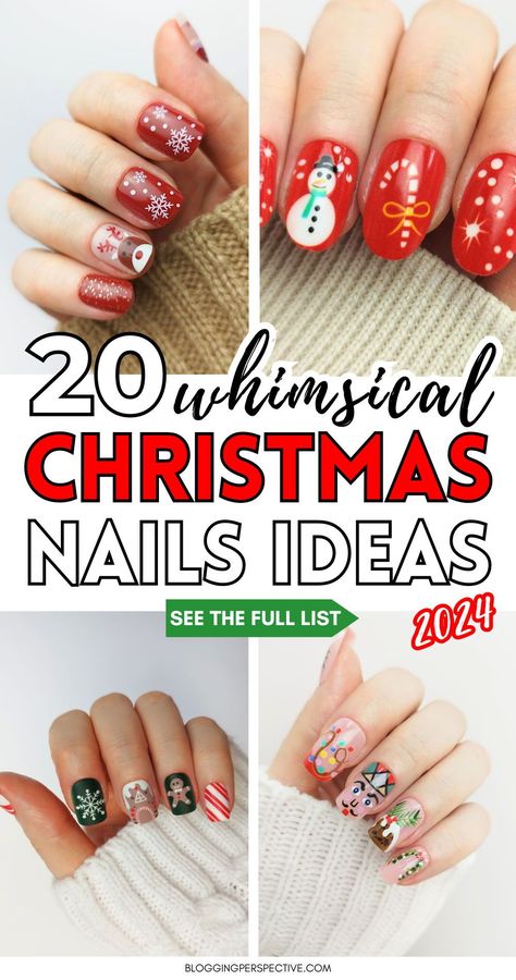 Be amazed by these whimsical festive Christmas nail designs for 2024! These fun Christmas nails are perfect for the holiday season. Featuring cute Christmas nails and short Christmas nails, there’s something for everyone. Check out these Christmas nail ideas and Christmas nail art on the blog now! Charlie Brown Christmas Nail Art, Holiday Lights Nails, Christmas Nail Gel Designs, Christmas Plaid Nails Design, Holiday Nail Art Designs, Christmas Short Gel Nails, Christmas Gel Nails Short Simple, Christmas Light Nail Designs, Christmas Nail Designs For Kids