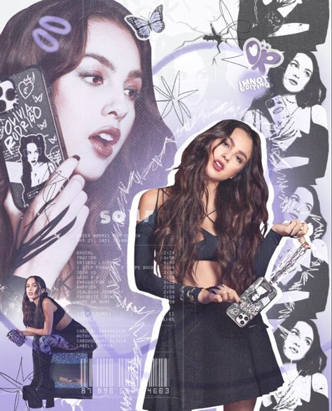 oliviarodricult on IG Olivia Rodrigo Anime, Girly Posters, Pretty Backrounds, Making The Bed, Olivia Lyrics, Olivia + Core + Aesthetic, Poster Idea, Clara Bow, Mexican Girl