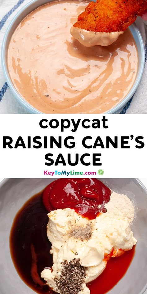 Homemade Dipping Sauce For Chicken, Raising Cane Sauce Recipe, Chicken Dipping Sauce, Canes Sauce, Canes Chicken, Dipping Sauces For Chicken, Chicken Sauce, Raising Canes, Homemade Sauce Recipes