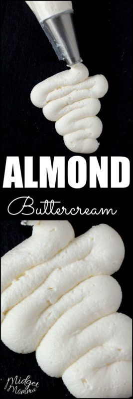 Comfort Deserts, Almond Buttercream Frosting Recipe, Bakery Frosting, Almond Buttercream Frosting, Frost Cupcakes, Almond Frosting, Frosting Buttercream, Almond Buttercream, Cupcake Frosting Recipes