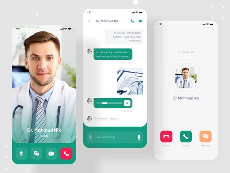 DoctotPoint - Doctor Consultant Mobile App - Call & Messaging by Mahmudul Hasan Manik Desain Ux, Ui Ux 디자인, Medical App, App Ideas, Apps Design, Directory Design, Doctor On Call, Edit Ideas, Online Event