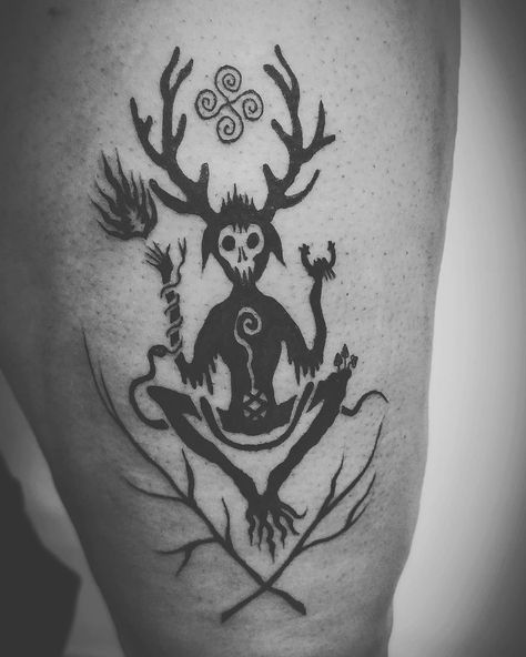 Cernunnos Tattoo, Druid Tattoo, Wicca Tattoo, Stag Tattoo, Pagan Tattoo, Hunter Tattoo, Ancient Tattoo, Celtic Tattoo, Witch Tattoo