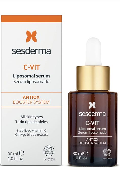 Sesderma C-Vit Liposomal Serum, 30ml Ginkgo Biloba, Face Serum, Skin Types, Vitamins, Serum, Collage, Skin, Pins