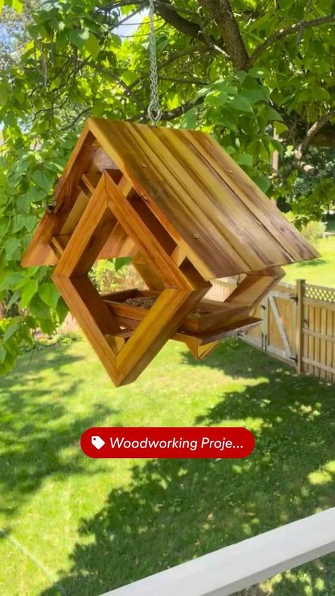 The Best Woodworking Projects are Here! in 2022 | Bird houses diy, Diy wood projects furniture, Cedar wood projects Bird Feeder Wood Diy, Small Cedar Wood Projects, Cedar Wood Projects, Barn Birdhouses, Bird House Plans Free, Unique Bird Feeders, Birdhouse Projects, Wood Bird Feeder, Bird Feeder Plans