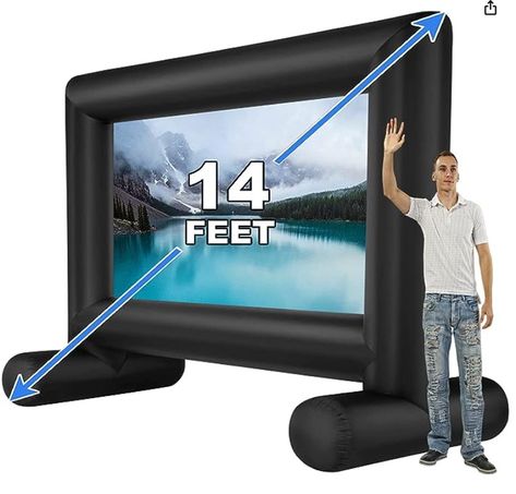 Large Projector Screen, Movie Projector Screen, Outdoor Projector Screen, Inflatable Movie Screen, Portable Projector Screen, Outdoor Movie Screen, Rear Projection, Backyard Movie Nights, Outdoor Projector