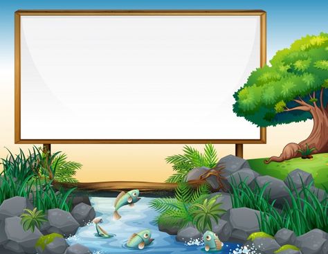 Board template with river in background ... | Free Vector #Freepik #freevector #background #banner #design #border Education Frame Background, Boarders Designs For Projects, Wallpaper Powerpoint, Powerpoint Background Templates, Classroom Background, Background For Powerpoint Presentation, Photoshop Backgrounds Backdrops, Earth Tone Wall Art, School Wall Art