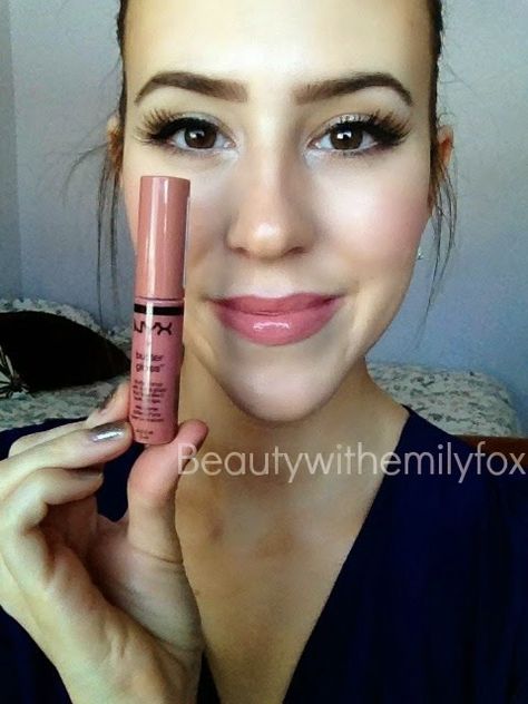 NYX butter glosses lip swatch - tiramisu. nude lipstick. Nyx Butter Gloss Swatches, Butter Gloss Swatches, Nyx Lip Gloss, Nyx Butter, Nyx Butter Gloss, Butter Gloss, Nyx Lip, Nyx Lipstick, Orange Lips