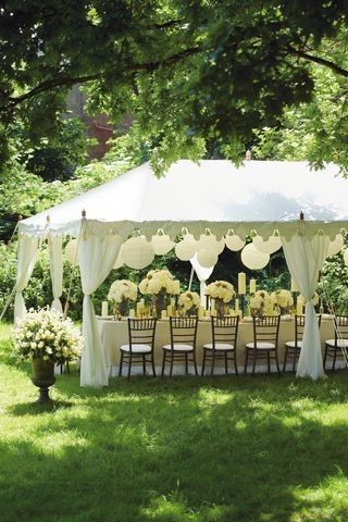 Wedding Tent Decorations, Backyard Wedding Decorations, Wedding Backyard Reception, Wedding Backyard, Garden Wedding Reception, Garden Reception, Party Setup, Garden Party Decorations, Tent Decorations