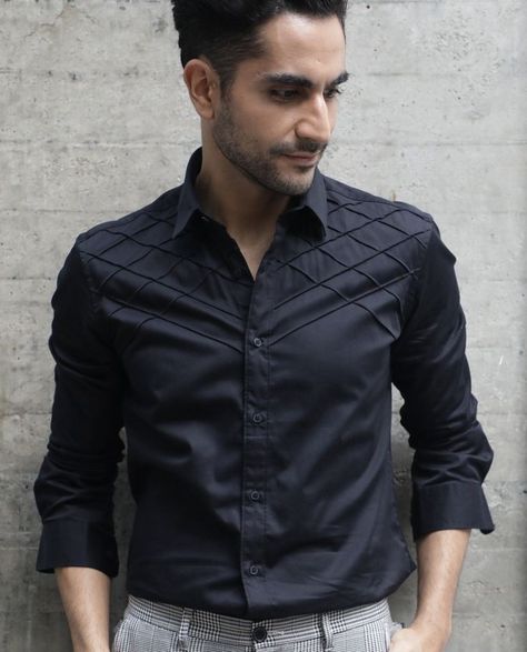 Shirt Designs For Men Formal, Mens Party Wear Shirts, Mens Party Wear, Rare Rabbit, Wedding Dresses Men Indian, Latest Clothing Trends, Hero Black, Textured Shirt, Formal Men Outfit