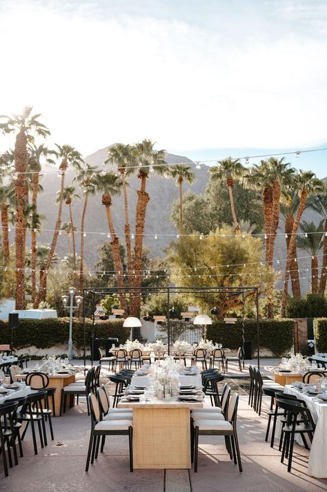 Complete Wedding Planning Checklist, Palm Springs Wedding Venues, Spring Scenery, Modern Wedding Venue, White Light Fixture, Plan A Wedding, Palm Spring, Eclectic Wedding, Spring Outdoor