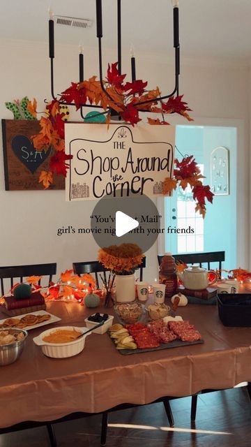 stephanie booe: motherhood + ivf on Instagram: "10/10 would recommend having a “You’ve Got Mail” themed girl’s movie night with your friends to kickstart the fall season! 🍂 ☕️ 

In case you’re new here, let me take a second to share how this all started. Lately, we’ve been going all out for themed movies with our kiddos + then it hit me- we’re gonna do one for the mamas!

So now as we enter the holiday season, I decided that I’m going to host a fun themed girl’s movie night for the months of September through December. 

This month was “You’ve Got Mail” + it was SO much fun. The ultimate cozy little fall-filled evening. 

I invited the girls to bring a fall appetizer + the dress code was comfy! We had blankets, tasty food, + hot spiced cider while we watched the movie. 

Thankfully, I had You’ve Got Mail Party, You Got Mail Movie, Fall Girls Night, Hot Spiced Cider, Fall Appetizer, Fall Appetizers, Spiced Cider, You've Got Mail, Girl Movies