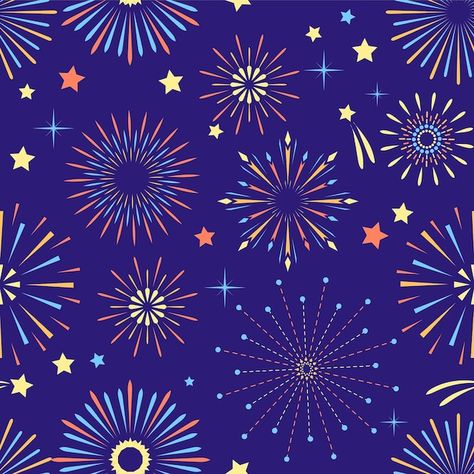 Fireworks Packaging Design, Cartoon Fireworks, Design For Paper, Fireworks Background, Sky Pattern, Japanese Festival, Texture Design, Vector Photo, Fireworks