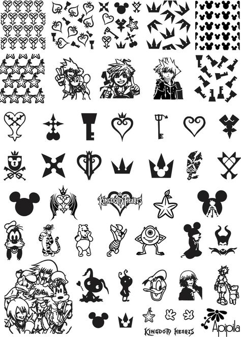 Kingdom Hearts Symbols Tattoo, Kingdom Hearts Minimalist Tattoo, Kingdom Heart Tattoo Ideas, Kingdom Hearts Flash Tattoo, Matching Kingdom Hearts Tattoos, Kindom Hearts Tattoos, Kingdom Hearts Heartless Tattoo, Keyblade Tattoo Kingdom Hearts, Kingdom Hearts Tattoo Small