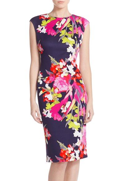 Nordstrom Dresses Summer, Classical Dress, Derby Fashion, Sheath Dresses, Derby Dress, Floral Sheath Dress, Wedding Guest Dresses, Floral Fashion, Everyday Dresses