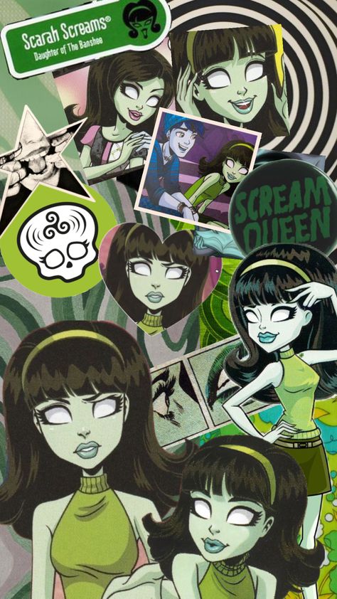 Scarah Screams Costume, Scarah Screams Wallpaper, Scara Screams Monster High, Scara Screams, Banshee Scream, Scarah Screams, Scream Costume, Scream Queens, Monster High