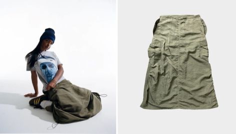 Bronx-born photographer Renell Medrano has released a five piece capsule for Ice Studios, her newly-launched label. Offerings run the gamut, ranging from a sexy, barely-there sequin bikini to a very cool loose-fitting army green cargo skirt and Icon beanie. Naturally, the collection was photographed by Medrano with styling by Zara Mirkin. Medrano launched the label […] The post Renell Medrano’s Ice Studios Launches Five-Piece Sexy Cool Capsule appeared first on SNOBETTE. Ice Studios, Brown Beanie, Utility Skirt, Satin Mini Skirt, Bad Fashion, Red Carpet Look, Skirt Trends, Cargo Skirt, Clothing Labels