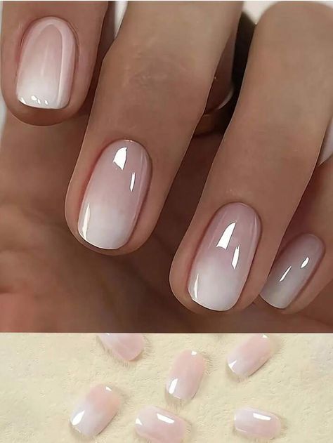 Plain Square Acrylic Nails, Plain Color Nails, Square Acrylic Nails Short, Fake Nails White, Acrylic Nails Short, Nails Press Ons, Square Press On Nails, Press Nails, Nails Short Square