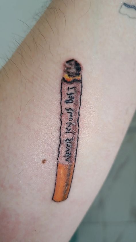 Never Knows Best Tattoo, Flcl Tattoo Ideas, Fooly Cooly Tattoo, Flcl Tattoo, Csm Tattoo, Never Knows Best, Adventure Time Tattoo, Diy Tattoo, Badass Tattoos