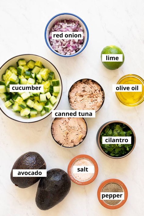 Avocado Tuna, Healthy Tuna Salad, What Is Healthy Food, Avocado Tuna Salad, Healthy Foods To Make, Healthy Food Habits, Tuna Avocado, Healthy Food Guide, Tuna Salad Recipe