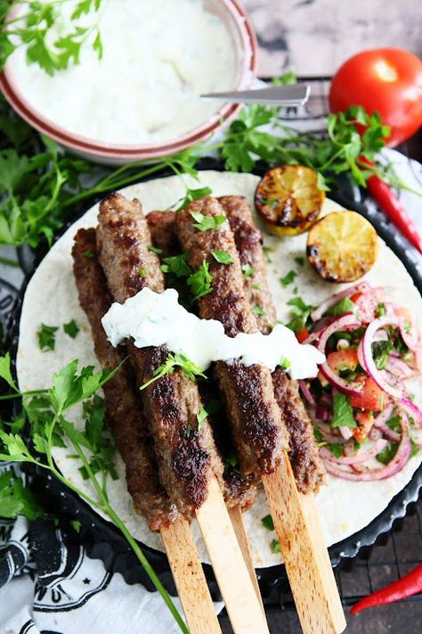 Turkish Adana Kebab Adana Kebab, Kebab Meat, Steam Salmon, Goat Cheese Stuffed Chicken, Pumpkin Quinoa, Taste Of Home Recipes, Cast Iron Grill Pan, Eastern Mediterranean, Chocolate Bites