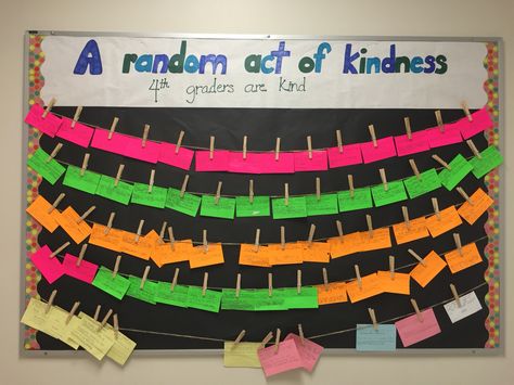 Random Acts of Kindness bulletin board. Acts Of Kindness Bulletin Board, Kindness Bulletin Board Ideas, Kindness Door, Kindness Board, Kindness Club, Kindness Bulletin Board, Interactive Bulletin Board, Kindness Projects, Random Act Of Kindness