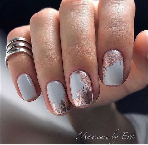 Unghie Sfumate, Summer Nail Art, Rose Gold Nails, Best Nail Art Designs, Pretty Nail Art, Beautiful Nail Designs, Nail Arts, Gold Nails, Gorgeous Nails