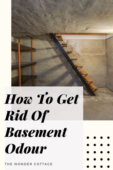 If your basement has a really bad smell, here's how you can get rid of it. Smelly Basement Remedy, Basement Smell Get Rid Of, Cleaning A Basement, Get Rid Of Basement Smell, Musty Basement How To Get Rid Of, Basement Smells Musty, Basement Moisture Control, Get Rid Of Musty Smell In Basement, How To Get Rid Of Mold In Basement