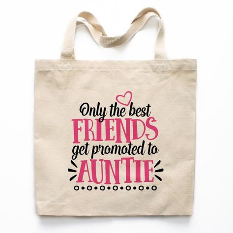 Auntie Pregnancy Announcement, Promoted To Auntie, Promoted To Aunt, Pregnancy Reveal Gifts, Mom Tote Bag, New Aunt, Pregnancy Announcement Gifts, Pregnant Friends, Auntie Gifts