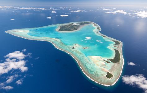 16 astonishing images of islands that could disappear within 100 years Cook Islands Aitutaki, Air New Zealand, Paradise Island, Cook Islands, South Pacific, Tropical Islands, Beautiful Islands, Tahiti, Most Beautiful Places