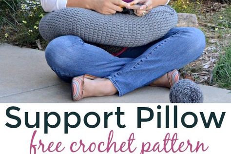 Pillow Support Crochet Pattern & Stretches for Crochet Fatigue Crochet Patterns For Women, Crochet Tips, Email Sign, Your Crochet, Support Pillows, Free Crochet Patterns, First Name, Crochet Home, Rug Pillow