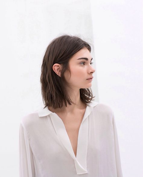 Short hair style Shoulder Hair, Shoulder Length Hair Cuts, Long Bob Hairstyles, 짧은 머리, Long Bob, Grunge Hair, Shoulder Length Hair, 가을 패션, Short Hairstyles For Women