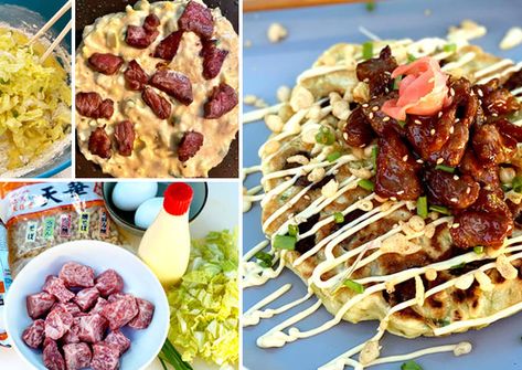 Easiest Way to Make Quick Okonomiyaki with Miyazakigyu Wagyu Beef Cubes Check more at https://www.chickenrecipe.biz/recipes/1968-easiest-way-to-make-quick-okonomiyaki-with-miyazakigyu-wagyu-beef-cubes.html Beef Cubes, Wagyu Beef, Waffles