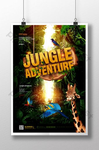 Summer camp outdoor expansion jungle adventure poster#pikbest#templates Zoo Poster Design, Jungle Poster, Jungle Background, Adventure Poster, Admissions Poster, Promo Flyer, Bullet Journal Font, Poster Psd Free Download, Jungle Adventure